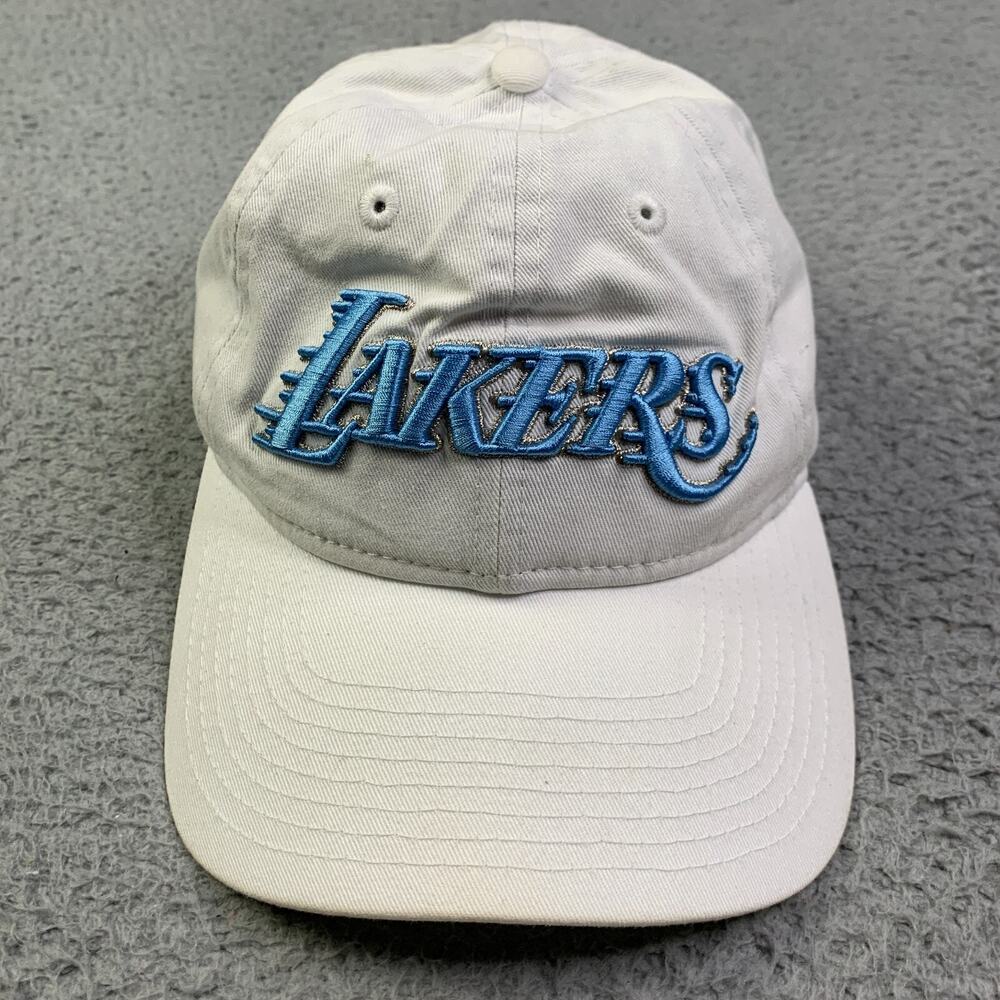 LA Lakers Hat Cap Strap Back White Blue New Era Basketball Womens Ladies
